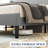 Platform Bed Frame With Upholstered Wingback Headboard, No Box Spring Needed-1598299911-1598299897