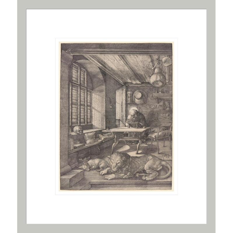 «St. Jerome in His Study» par Albrecht Dürer, impression giclée encadrée, H 16,16 po x l 13,75 po