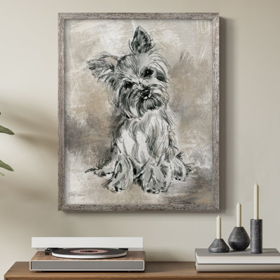 Sketchy Study Framed Print - Solid Wood