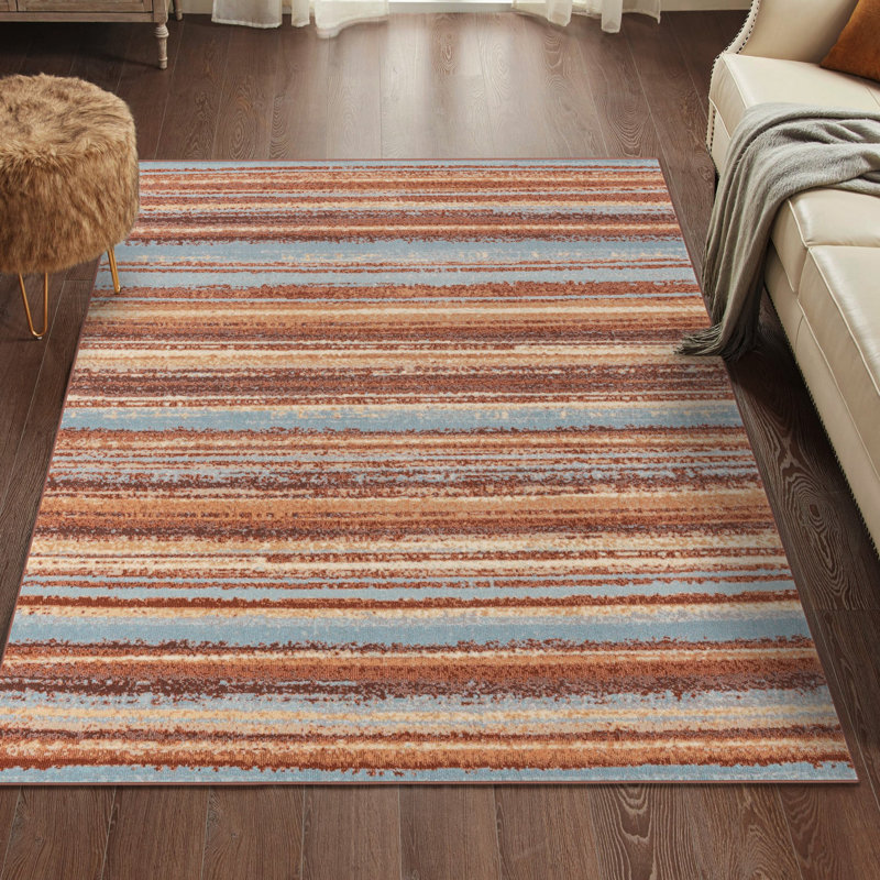 Sarratt Abstract Indoor Rug, Rectangle 9' x 12'