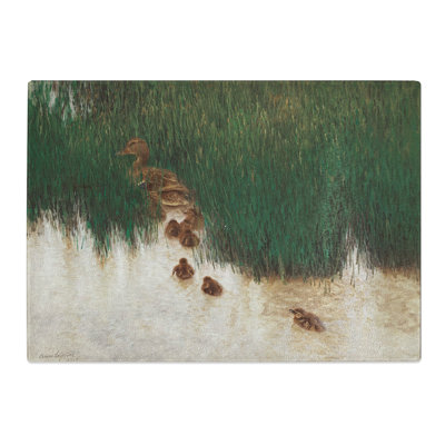 Duck Family by Bruno Liljefors Chopping Board