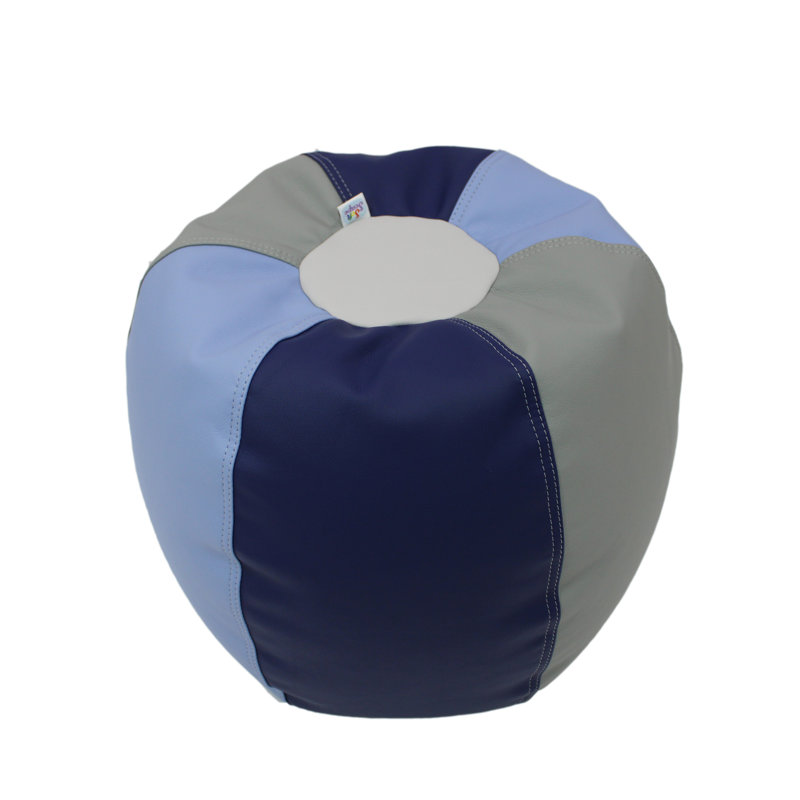 Sac de pois SoftScape, paquet de 2, H 12 po x l 12 po x P 12 po, Similicuir bleu marine / bleu poudre