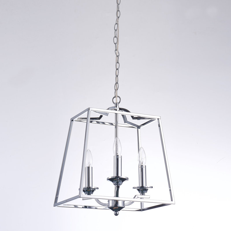 Lionnel Polished Chrome Frame Chandelier