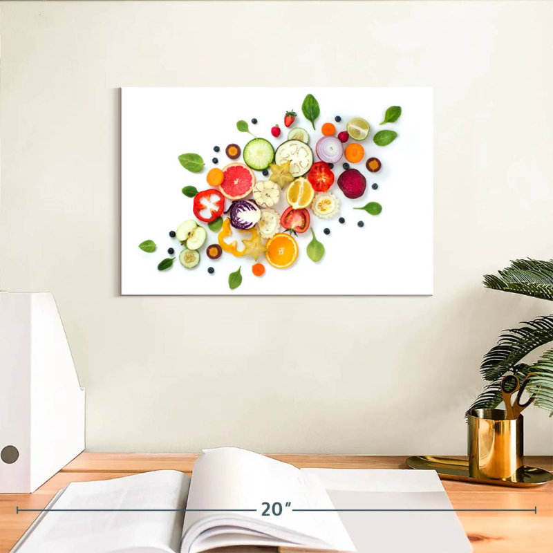 Tranches d'aliments sains Yarlin, H 8 po x l 12 po