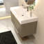 Ensemble de meuble-lavabo mural 42 pouces avec portes et tiroir intérieur Moreno Stella-925511541