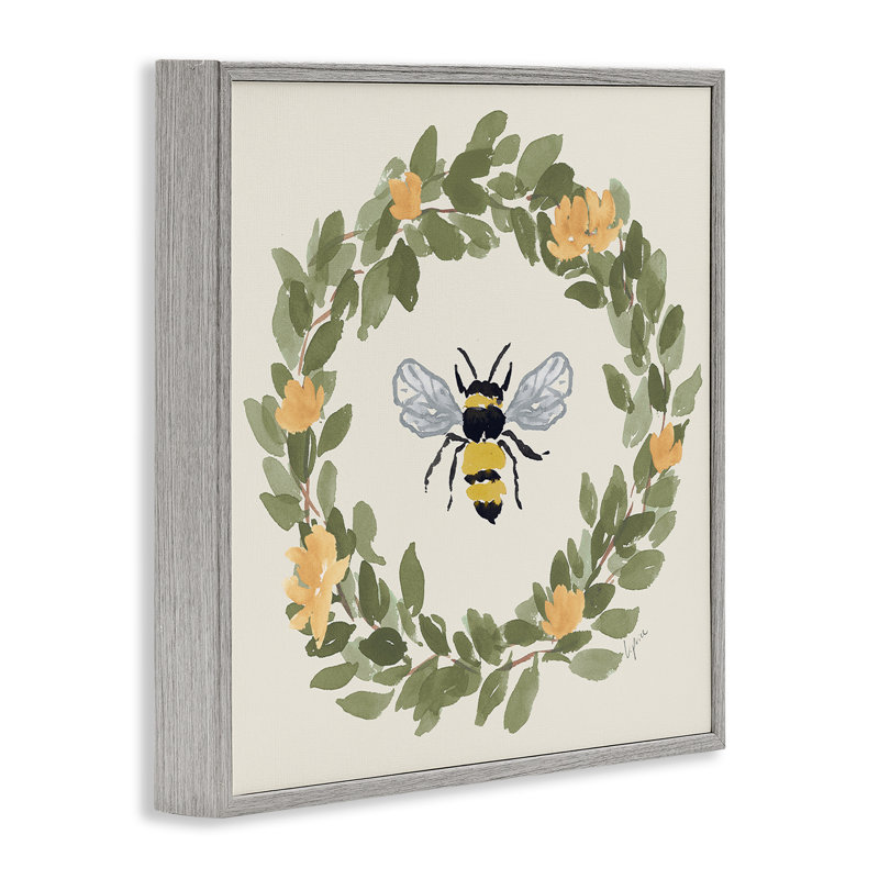 Couronne d'abeille, art giclée par Lucille Price, H 17 po x l 17 po, Estampe numérique Farmhouse