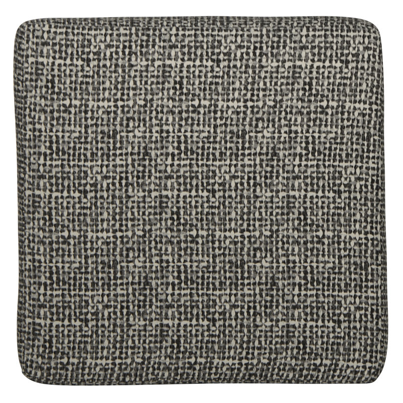 Repose-pieds de cocktail carré rembourré Brytanni, 100% polyester brun