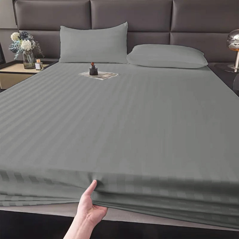 Microfiber Luxury 40cm Deep Fitted Sheet, Charcoal, Super King (6')