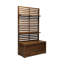Élégant banc en bois avec support de rangement - entrée 68,38 po de haut x 37,91 po de large 17,56 po de profondeur organisez votre espace