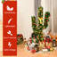 Arbre de Noël artificiel arbre vert 5 pi avec 90 lumières colorées simples-1782458879