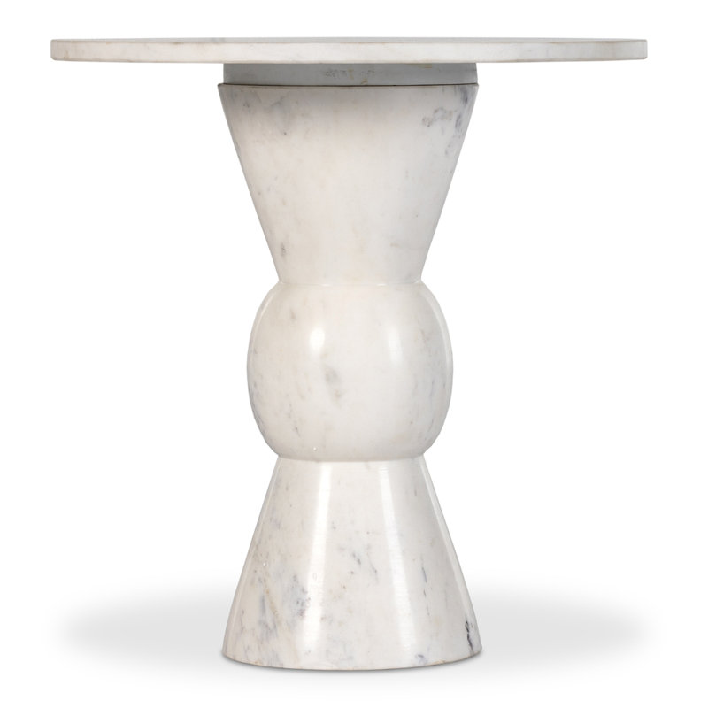 Fox End Table, White