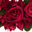 Couronne de printemps à motif floral rose en bois - 14 po - Rose fuchsia