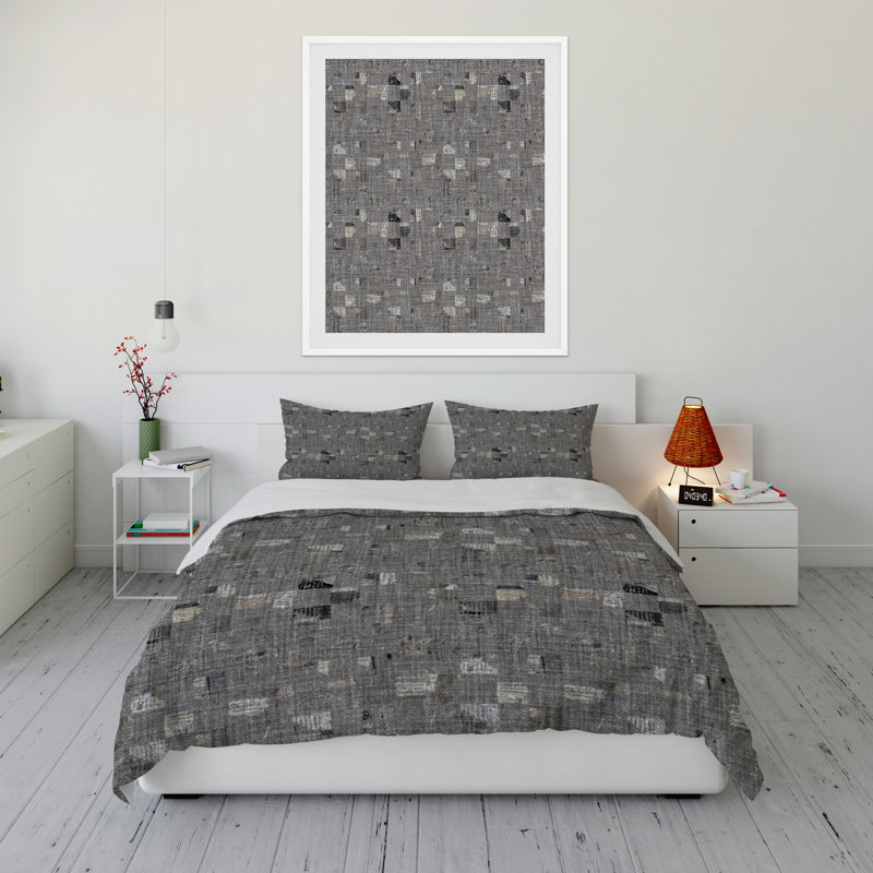 Polyester Abstract Comforter, King Comforter + 2 King Pillowcases