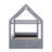 Full Size Upholstered House Daybed With LED Light Strips-1333696213