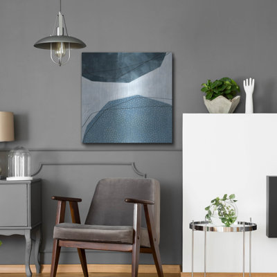  «Adjacent Abstraction 1» par Emma Scarvey, art mural en métal, 24 po x 24 po