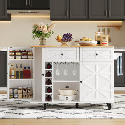 Wood Kitchen Cart