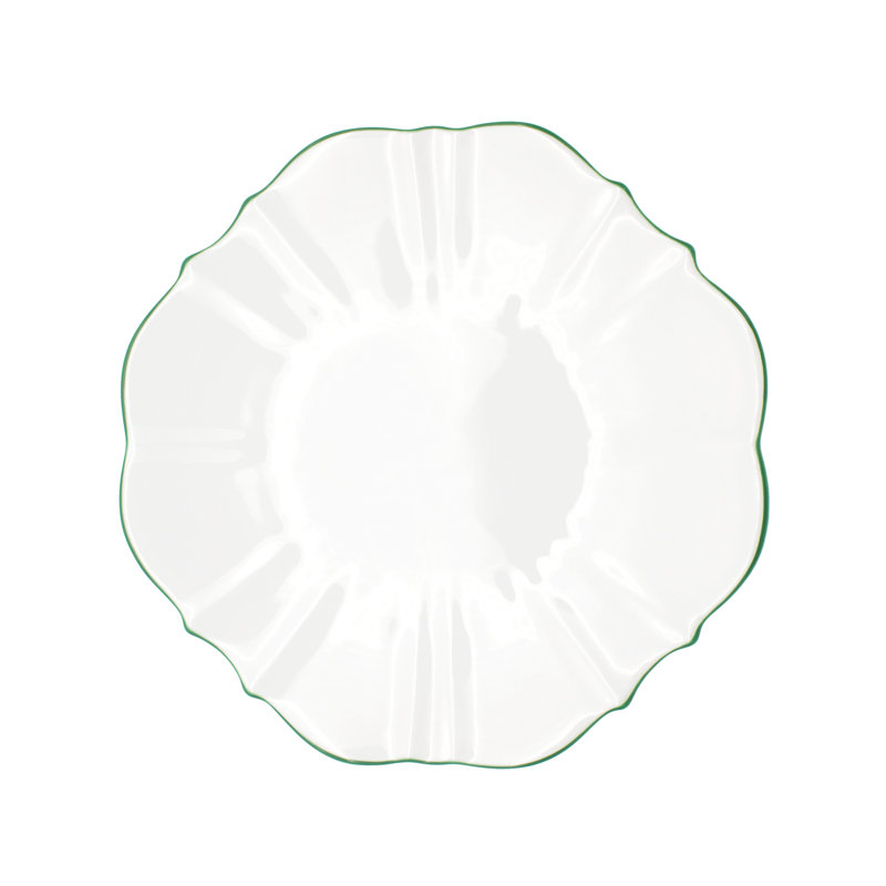 Amelie Bone China Dinner Plate, Forest Green