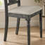 Ensemble de chaises d'appoint en lin et gris vieilli, siège rembourré pour le confort et le style, idéal pour les salles à manger modernes