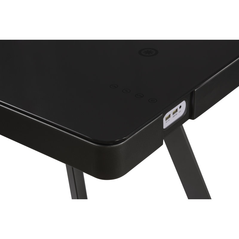 Westleigh Glass Top Writing Desk