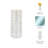 Glass Vase Ribbed Cylindrical Glass with Modern Grooved Design and Contemporary Silhouette for Decorative Display.-1303364836-1303364763