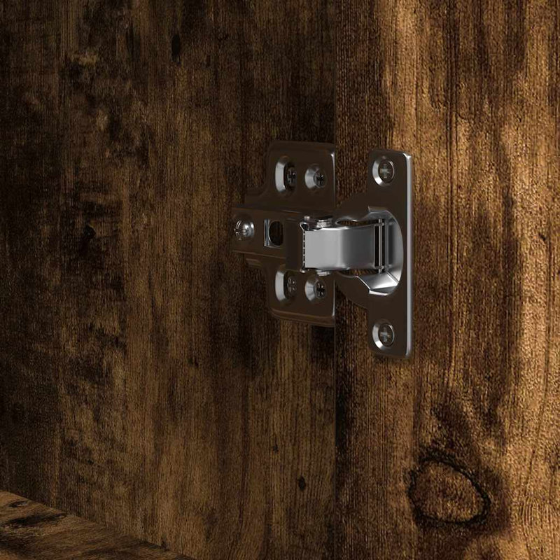 Bathroom Cabinet, Smoked Oak