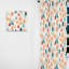 Tissu triangles de couleur pastel - Rideau moderne - Velours obscurcissant - 1 panneau-107599540