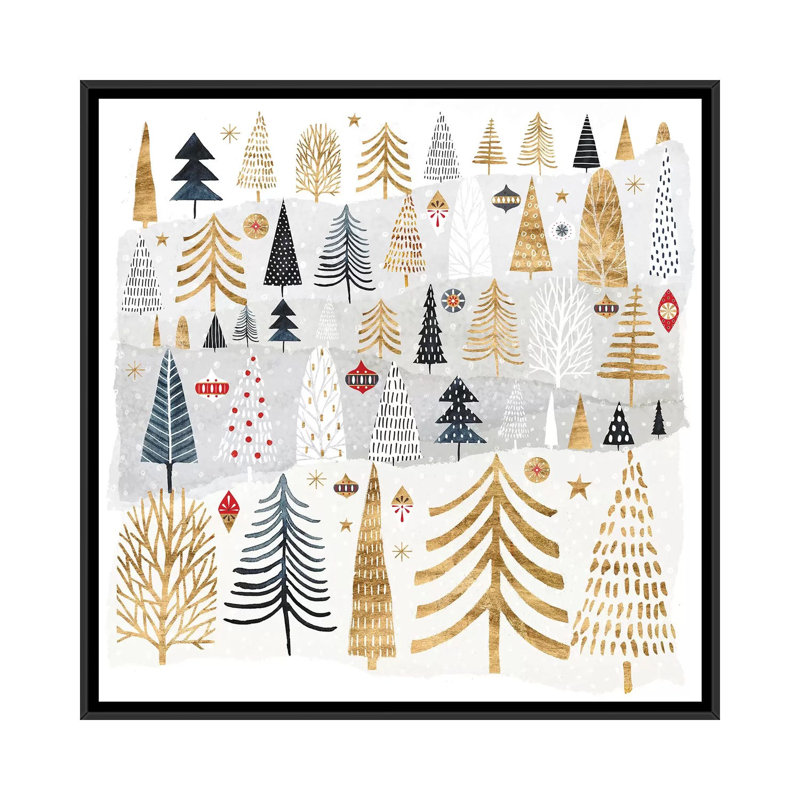 «Christmas Chalet III» par Victoria Borges - Estampe numérique sur toile tendue avec châssis, H 18 po x l 18 po x P 1,5 po