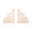 Madeleine Set Of Two 5" Tan Travertine Cloud Bookends