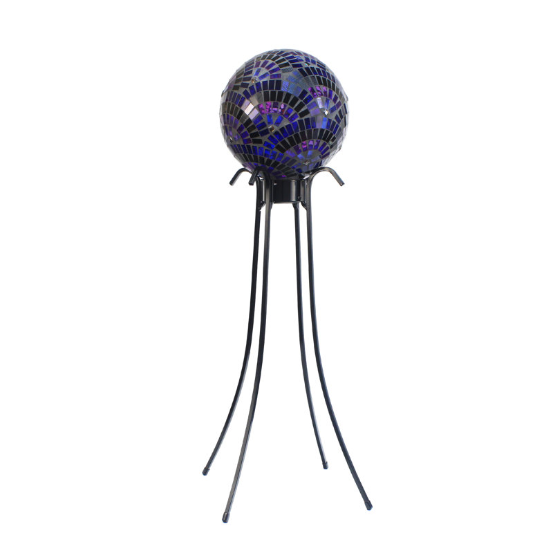 Support pour globe terrestre à profil bas Echo Valley 4061kd, décoration intérieure / extérieure, fabrication en fer robuste, noir