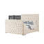 Ensemble de meuble-lavabo très grand et capitonné 4 pièces de style moderne Encore en bois beige