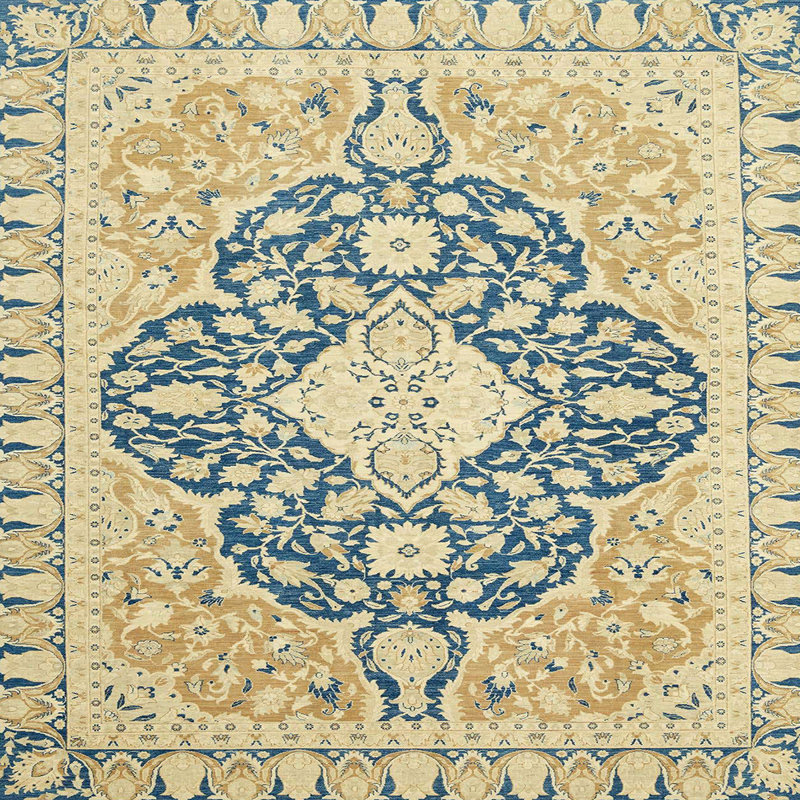 Abstract Indoor Rug, Square 4'