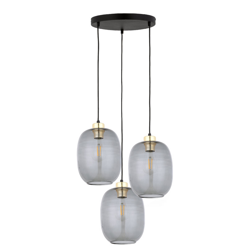 Aymen 3 - Light Stainless Steel Cluster Pendant
