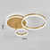 Aryash 3-Light 65cm Classic Golden Loops LED Integrated Flush Mount