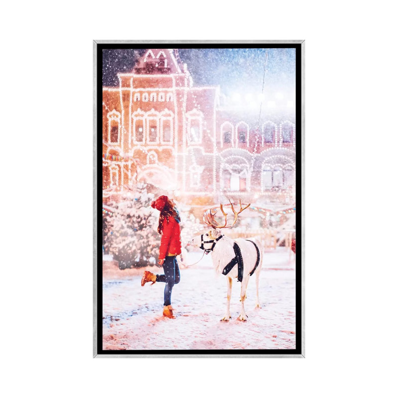 Gerda de Hobopeeba-reproduction de photo, Pas de tapis, H 26 po x l 18 po x 1,5 po, Toile avec cadre argenté