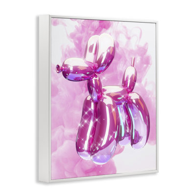 Balloon Dog with Sparkle Giclee Art by Ziwei Li