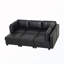Canapé convertible rembourré avec rangement-130150474-130150477