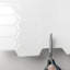 Carrelage hexagonal en vinyle blanc