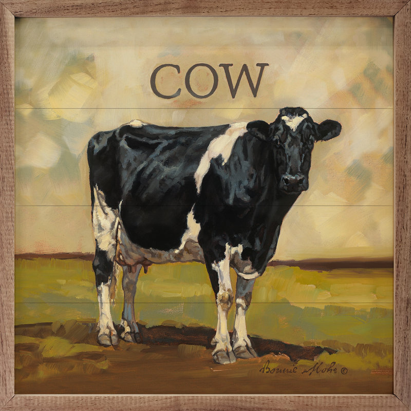 Colby The Cow par Bonnie Mohr, H 24 po x l 24 po x P 1 po