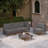 4-Person Outdoor Patio Sectional Seating Group With Cushions