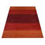 Tapis écologiques en laine nouée à la main Manns - Rectangle | Orange et rouge | Design contemporain | Tapis pour le salon, la chambre à coucher-1235218600