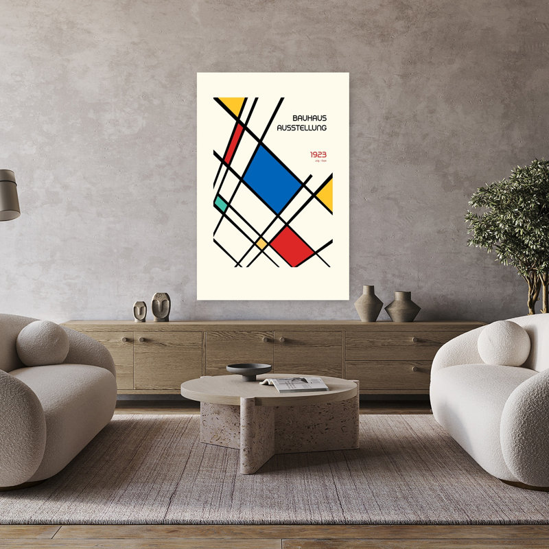 Art contemporain abstrait rétro, H 48 po x l 32 po
