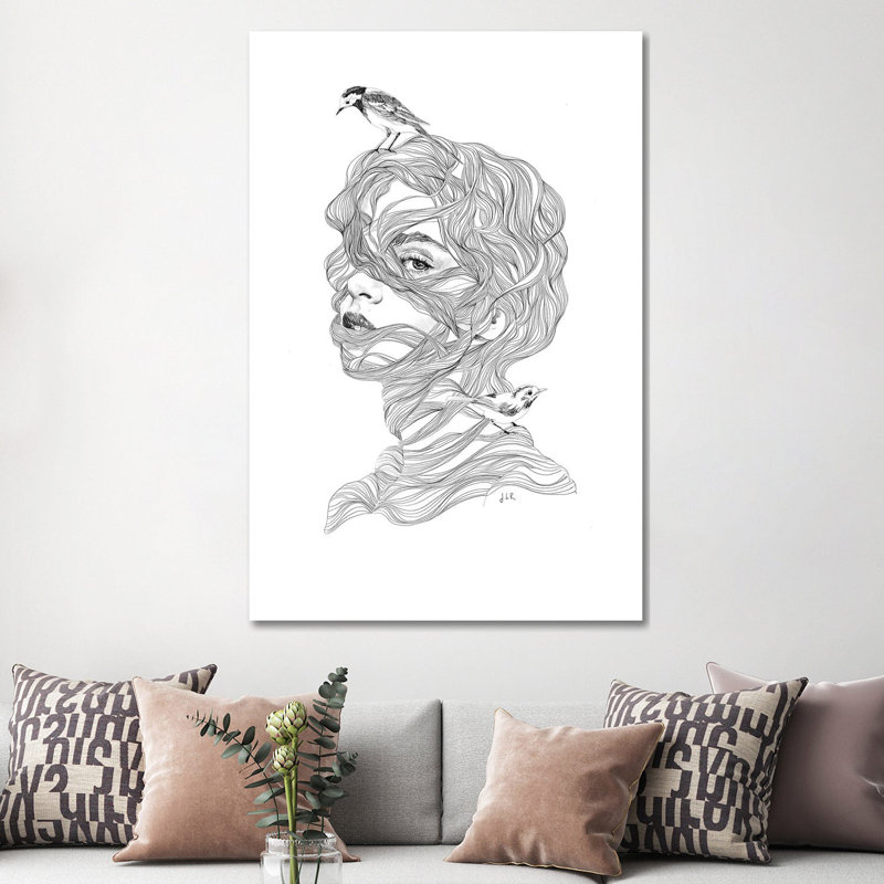 Rapunzel by Jenny Rome - Print on Canvas, Wrapped Canvas, 152.5 cm H x 101.5 cm W x 3.175 cm D
