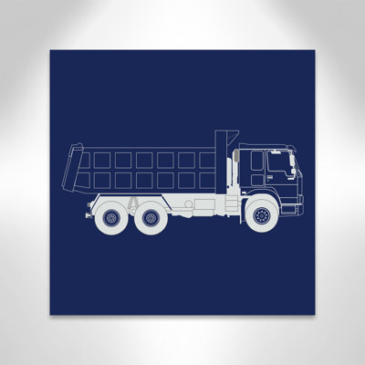 Camions, camions, art sur toile 3 '