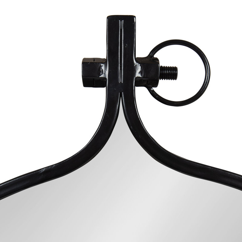 Ristaino Metal Mirror, Black, 28.5" x 23.5"