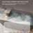 Spacious, Freestanding, 63 - Inch, Soaking Bathtub, Matte Grey, Solid Surface, Overflow, Pop Up Drain, Design 63-Inch, Grey Color, Pop-Up Drain
