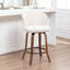 Devaney Swivel Upholstered Counter Stool With Wood Frame-123161750