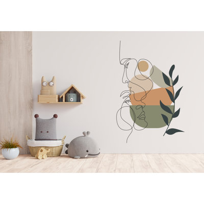 Autocollant mural Boho, autocollant d'arche de lit, adhésif mural Hedboard, décoration de chambre de couple, autocollant mural arche, décalque de milieu de siècle, arche de très grand lit 394LU