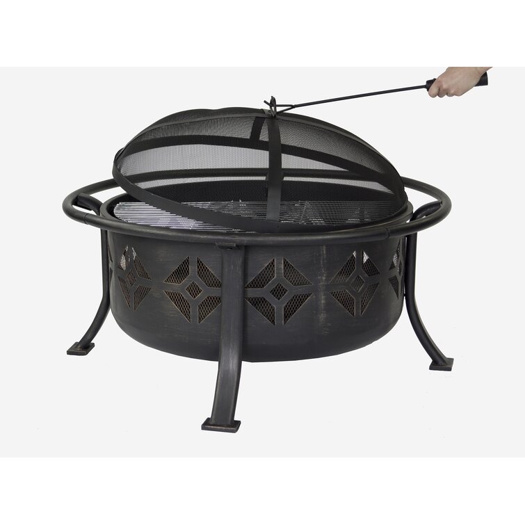Thorn Deep Bowl Steel Wood Burning Fire Pit