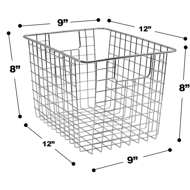 Sorbus Large Wire Pantry Baskets Metal Freezer Bin Organizer For Food  Pantry, Freezer, Kitchen, Basket Storage For Home, Bathroom, Closet (2-Pk  White) & Reviews