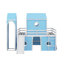 Lit mezzanine double avec tour-733530623